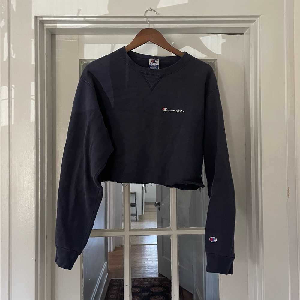 Champions cropped pullover sweatshirt
